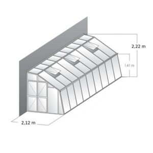 Skleníková prístavba PRIMUS D - šírka 2,1 m