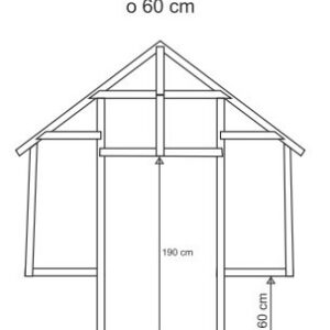 Zapustenie dverí skleníka o 60 cm